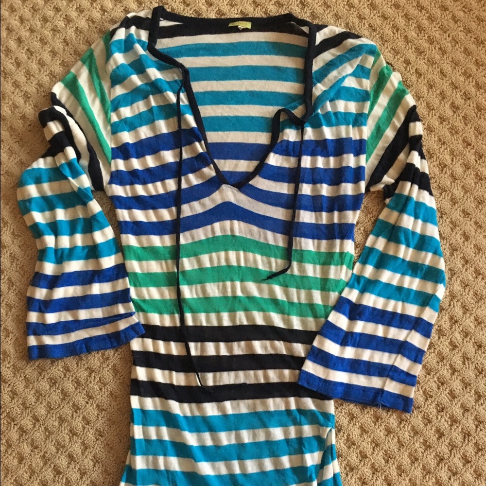 Echo Fun Striped Dress/Cover-up