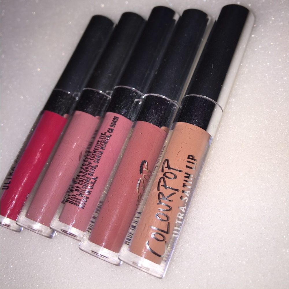 Brand new sample colourpop lip colors