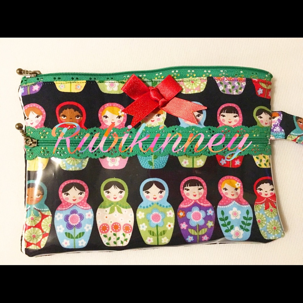 Beautiful Russian doll wristlet