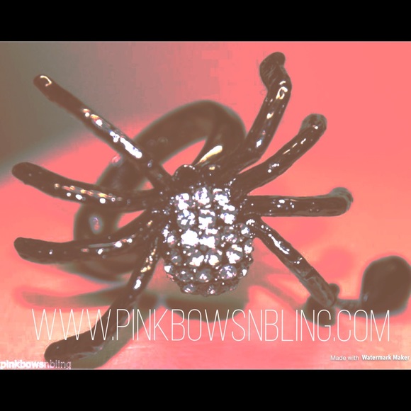 Betsey Johnson spider ring original crystal stone - Picture 2 of 2