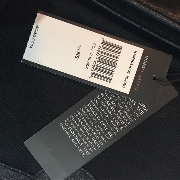 BCBG NWT LEATHER STUDDED CLUTCH - Picture 4 of 4