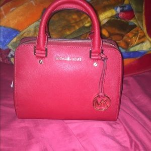 Brand new micheal kors red cross body purse