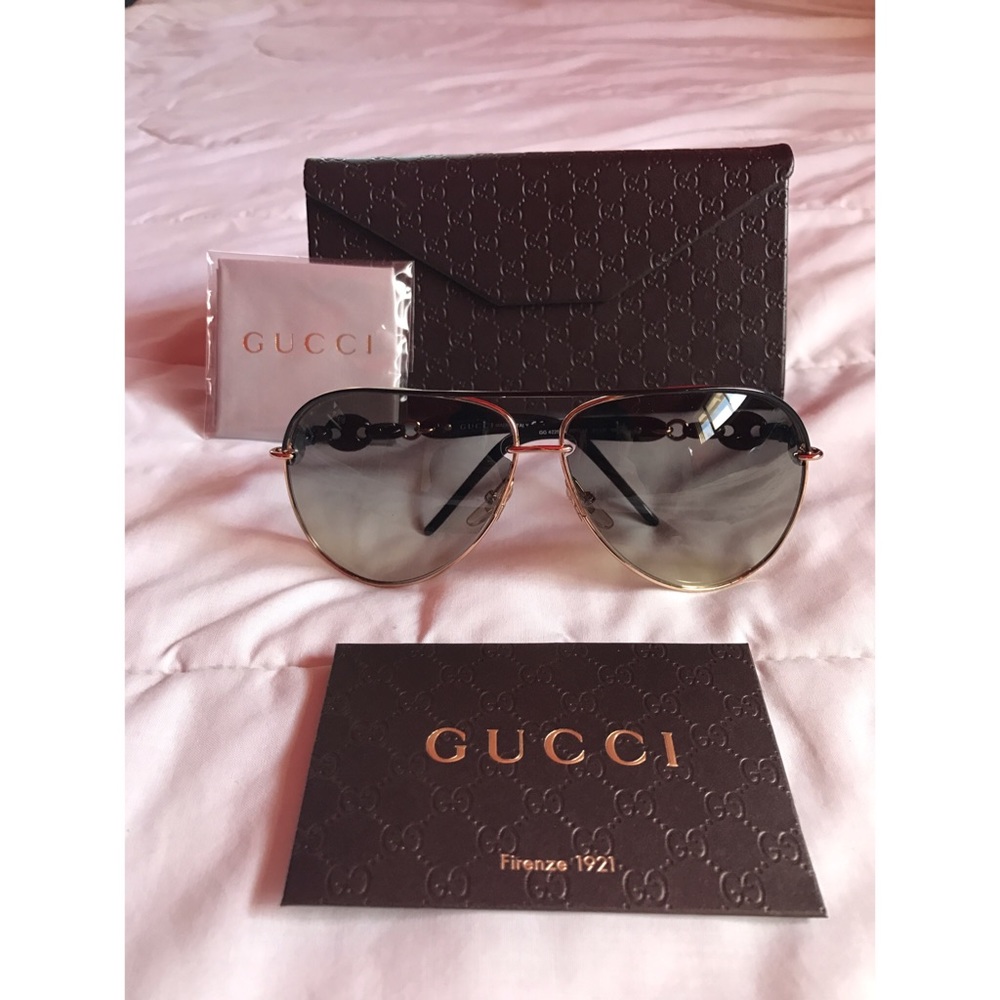 NEW GUCCI AVIATORS