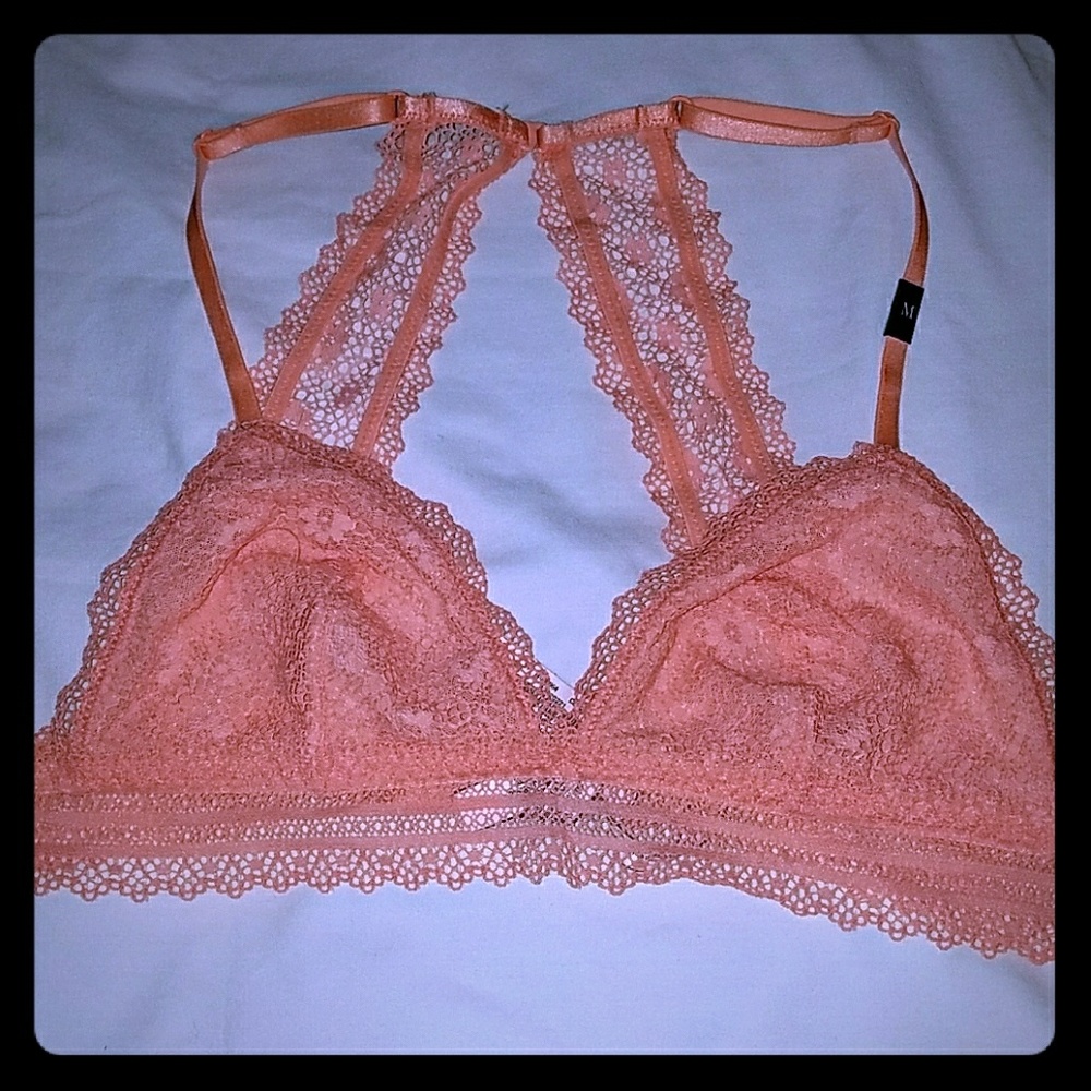 NWT Victoria's Secret VS  bralette lace coral