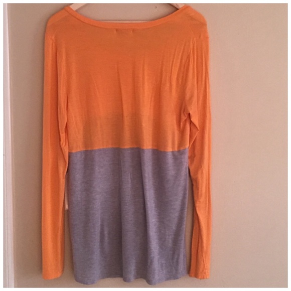 Anthropologie Bordeaux color block top M - Picture 3 of 4