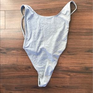 American Apparel Deep Plunge Bodysuit size Medium