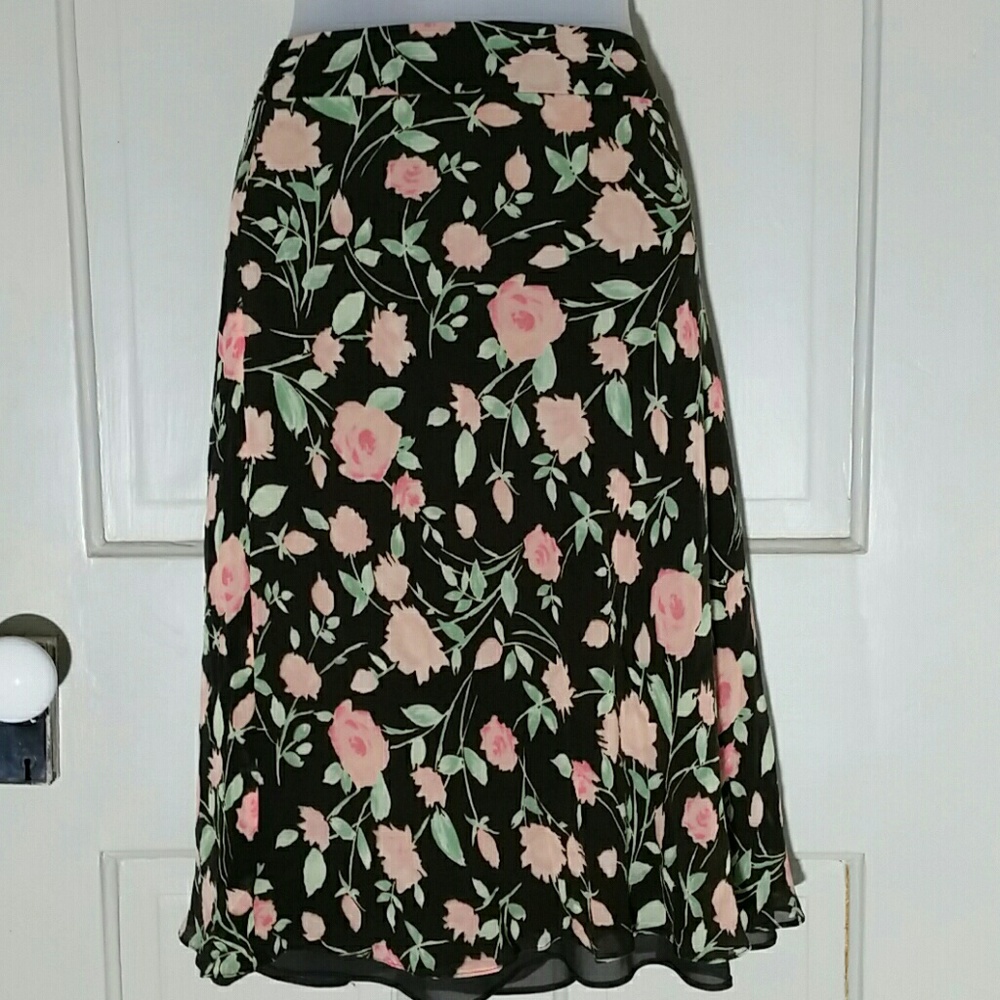 Ann Taylor Silk Skirt