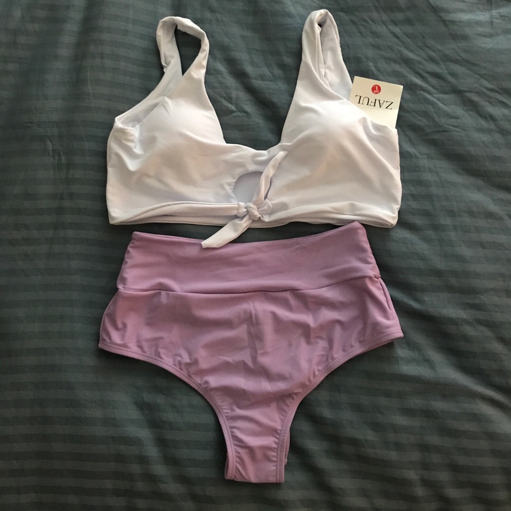 High waisted bikini set
