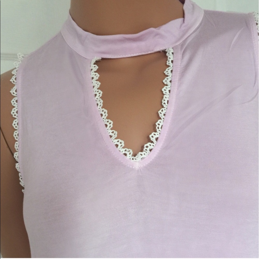 tie dye accent choker dress - Picture 4 of 4