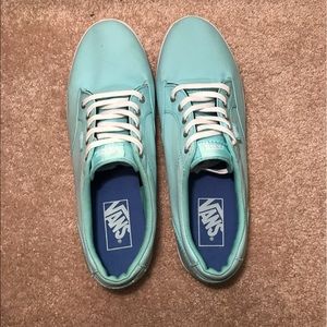 Teal Vans- Like New!! Size 10