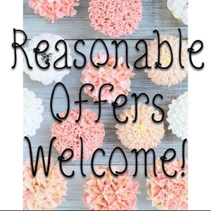 Reasonable offers welcome!