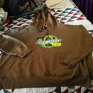 Brown John Deere hoodie