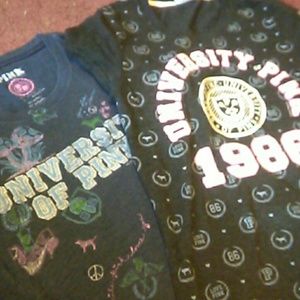 2 University of Pink shirts