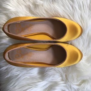 Yellow seychelle pumps