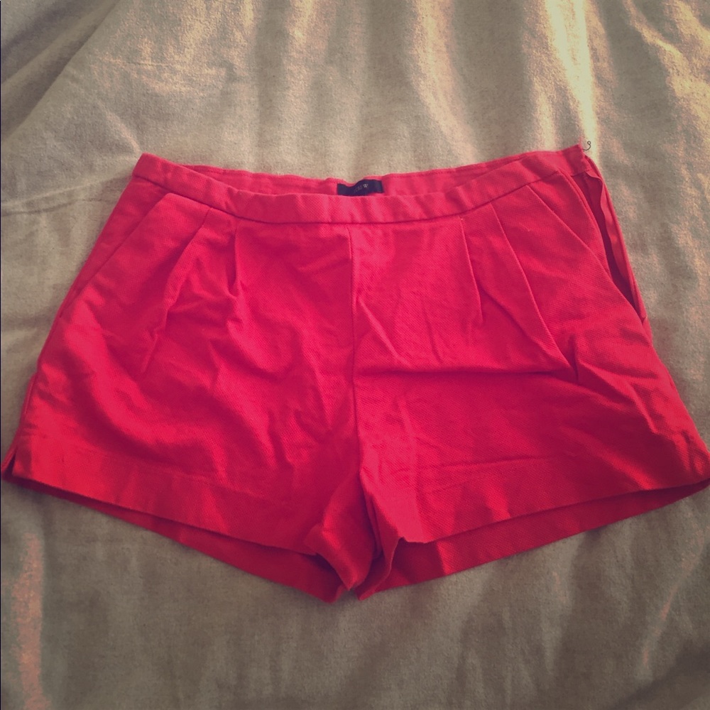 Red jcrew shorts