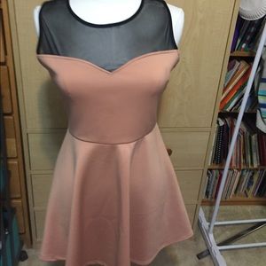 Peach colored dress