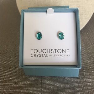 Aqua Post Earrings