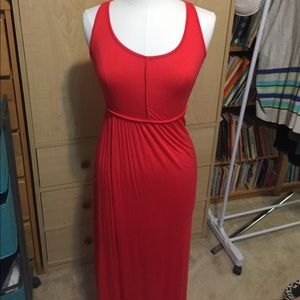Boutique red summer maxi