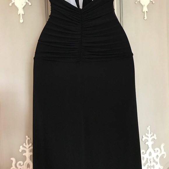 BCBG Max Azria Black Halter Gown - Picture 6 of 8