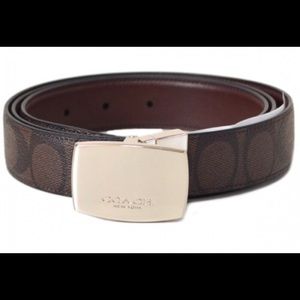 Brand new authentic men's Coach Belt Brown