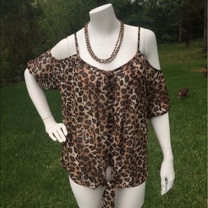 Cheetah print top
