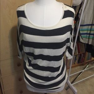 Express striped 3/4 length shirt