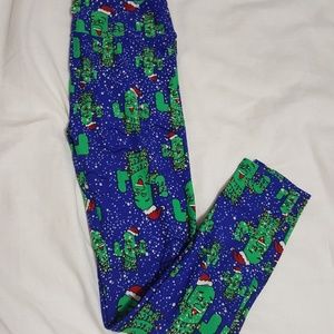 one size Christmas leggings