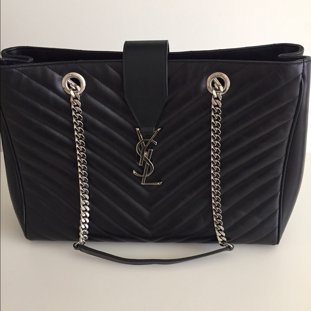 (SOLD) SAINT LAURENT CLASSIC LARGE MONOGRAMME BAG - Picture 1 of 8