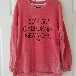 Pink Pullover Sweatshirt