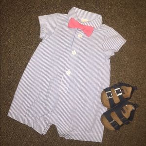 Seersucker Shorts Bodysuit