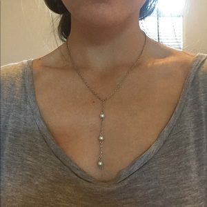 Sterling silver and pearls necklace