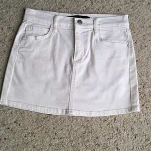 Joe's Jeans white denim mini skirt