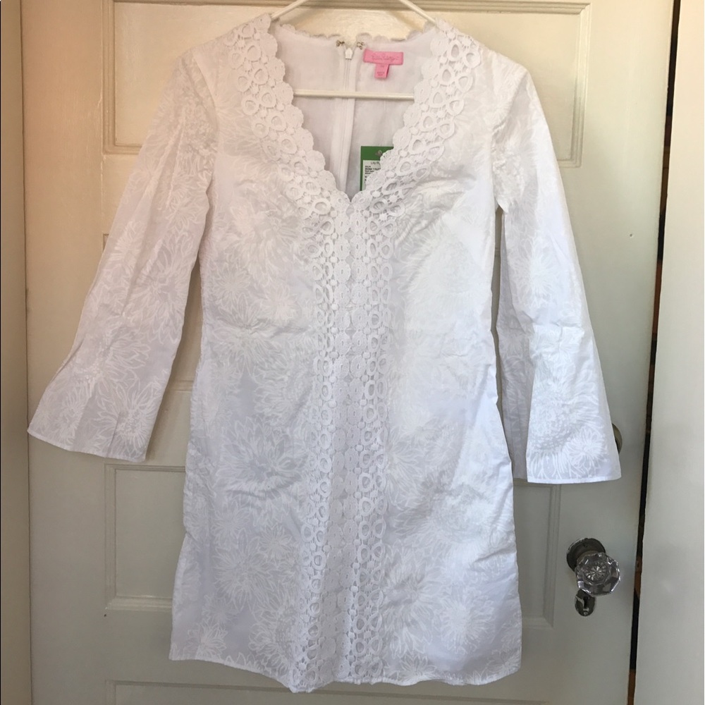 Lilly Pulitzer white tunic dress coverup