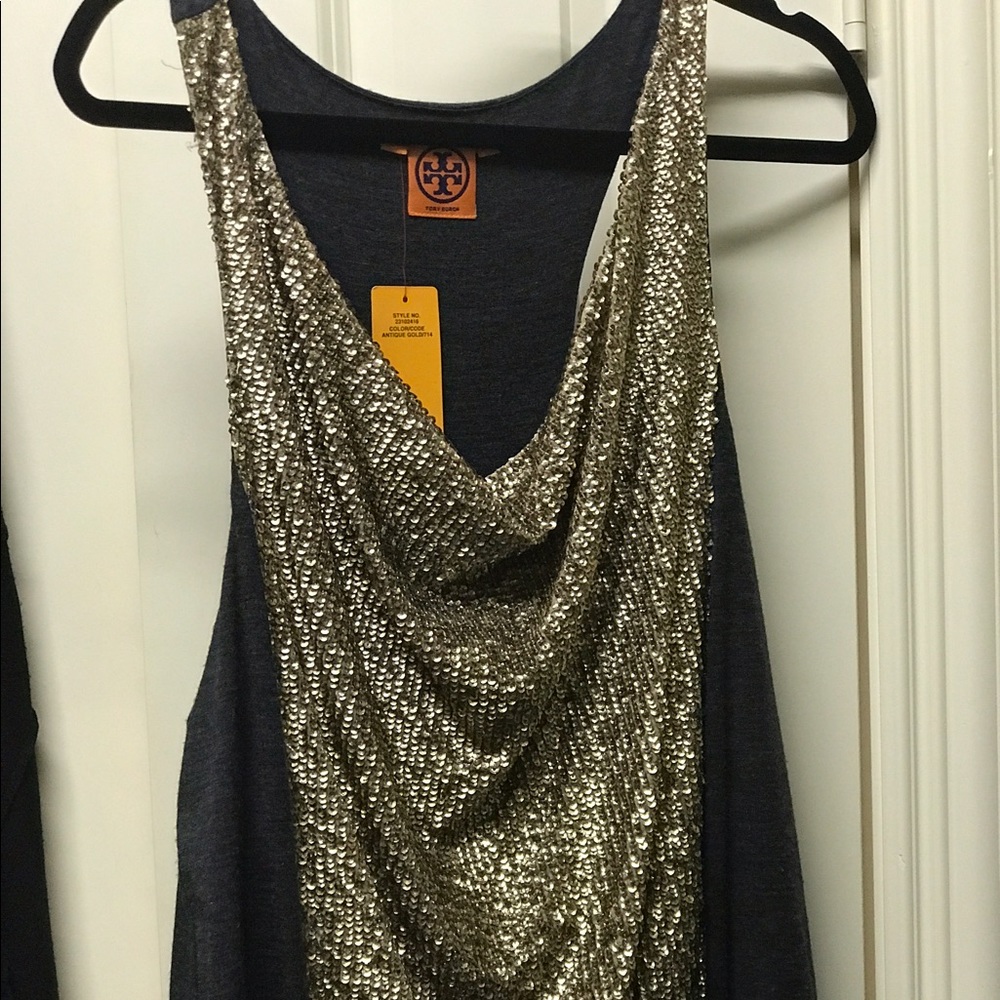 Tory Burch Antique Gold Idaline Dress