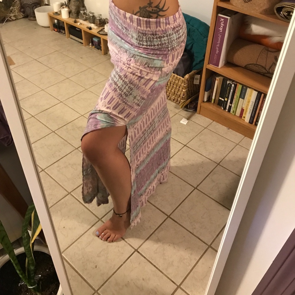 Boho maxi skirt