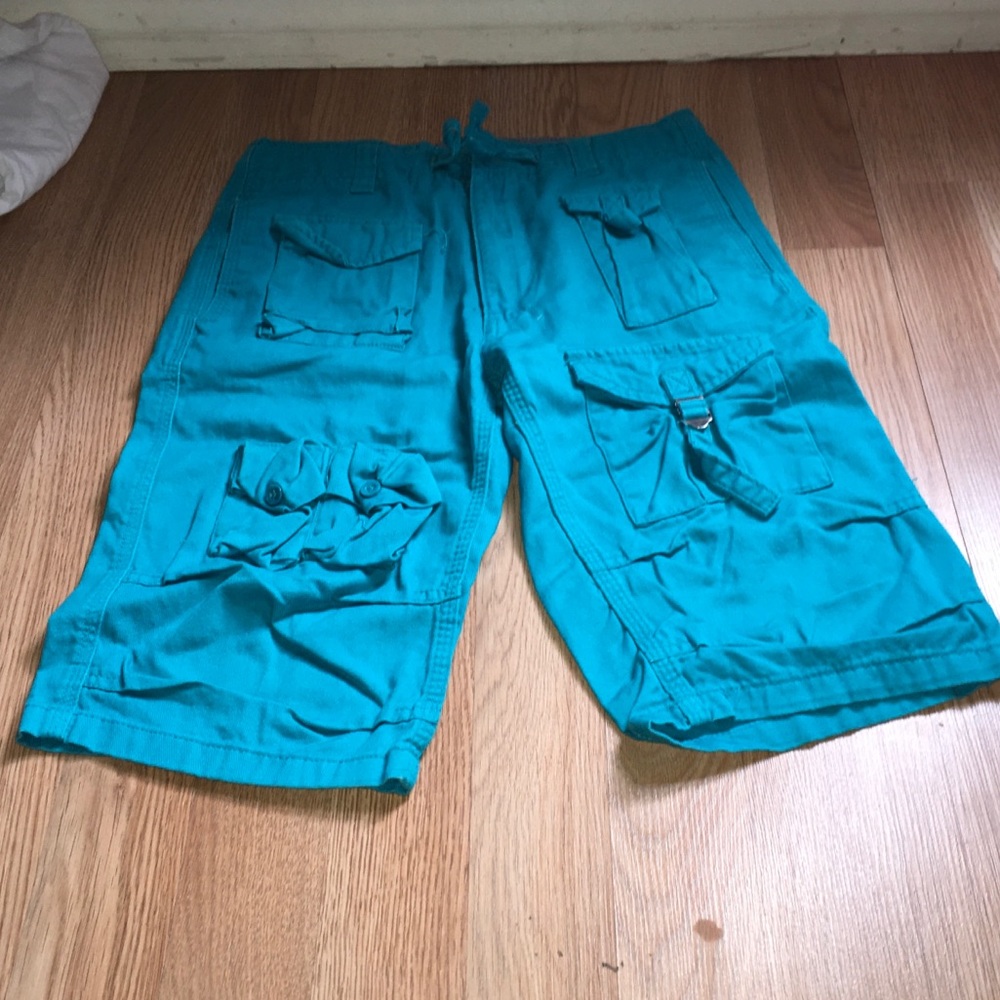 Sean John Boys Powder Blue Cargo Shorts.