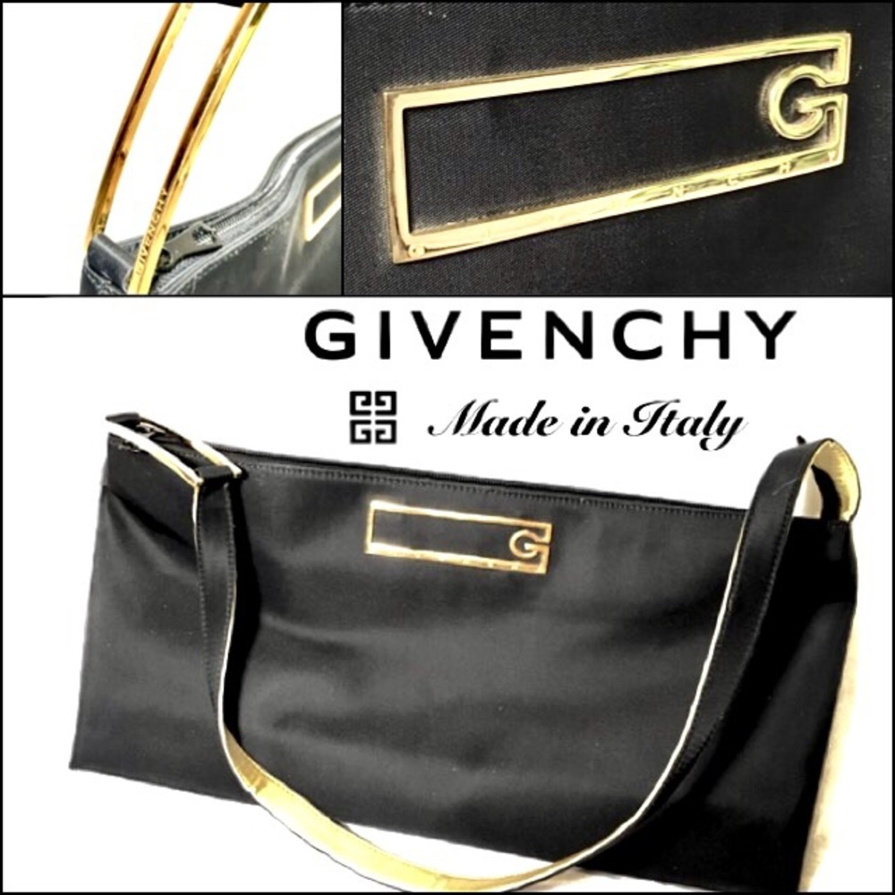 +SOLD+ GIVENCHY Black Nylon Bag Purse