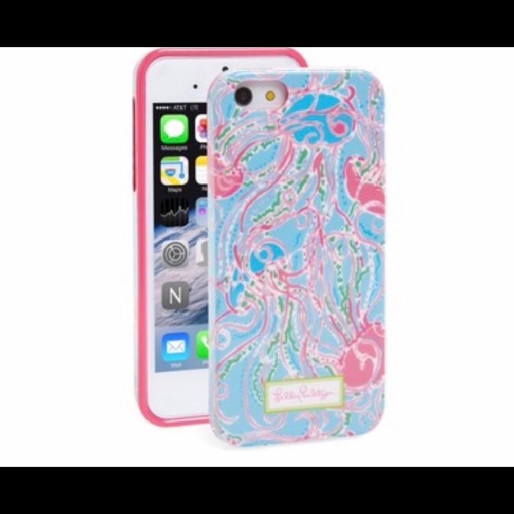 Blue and Pink Lily Pulitzer phone case