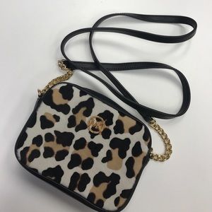 **SALE** NWT Michael Kors calf hair leopard bag