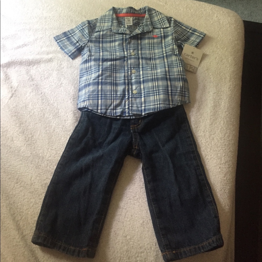Little Boy's Shirt & Pants Set - 12mths