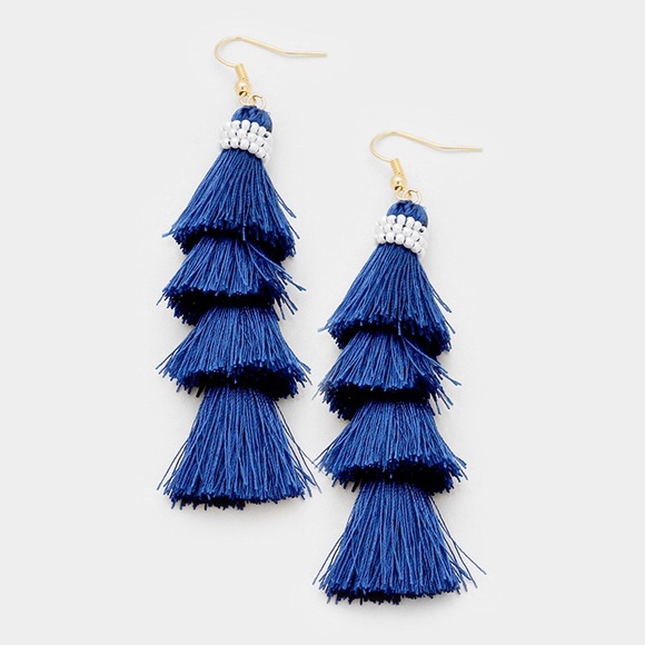 Hannah Beury Jewelry - Layered Tassel Earrings