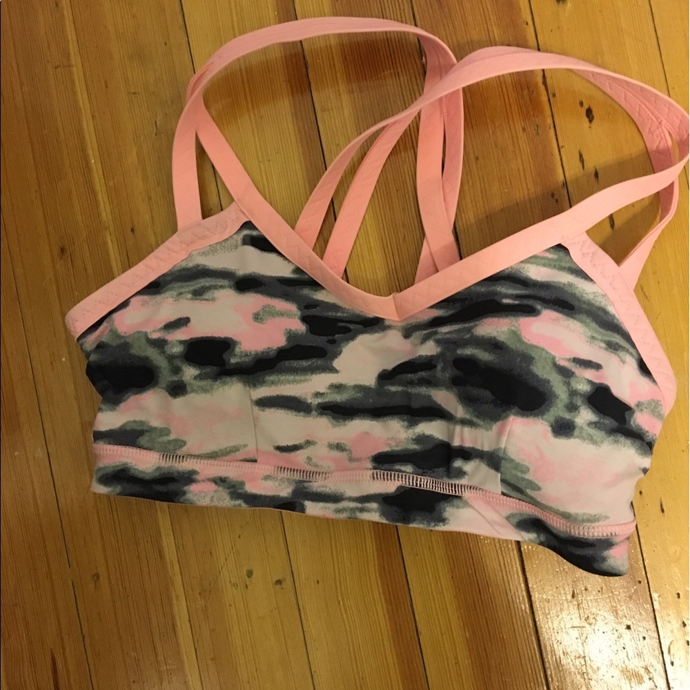 Lululemon size 4 swim bra pink camo SOLD OUT