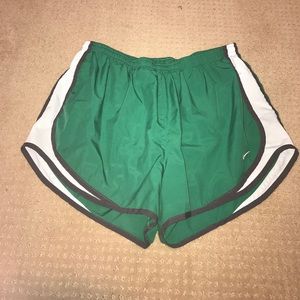 Green and grey Nike shorts