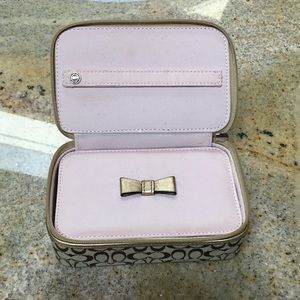 Coach jewelry travel case