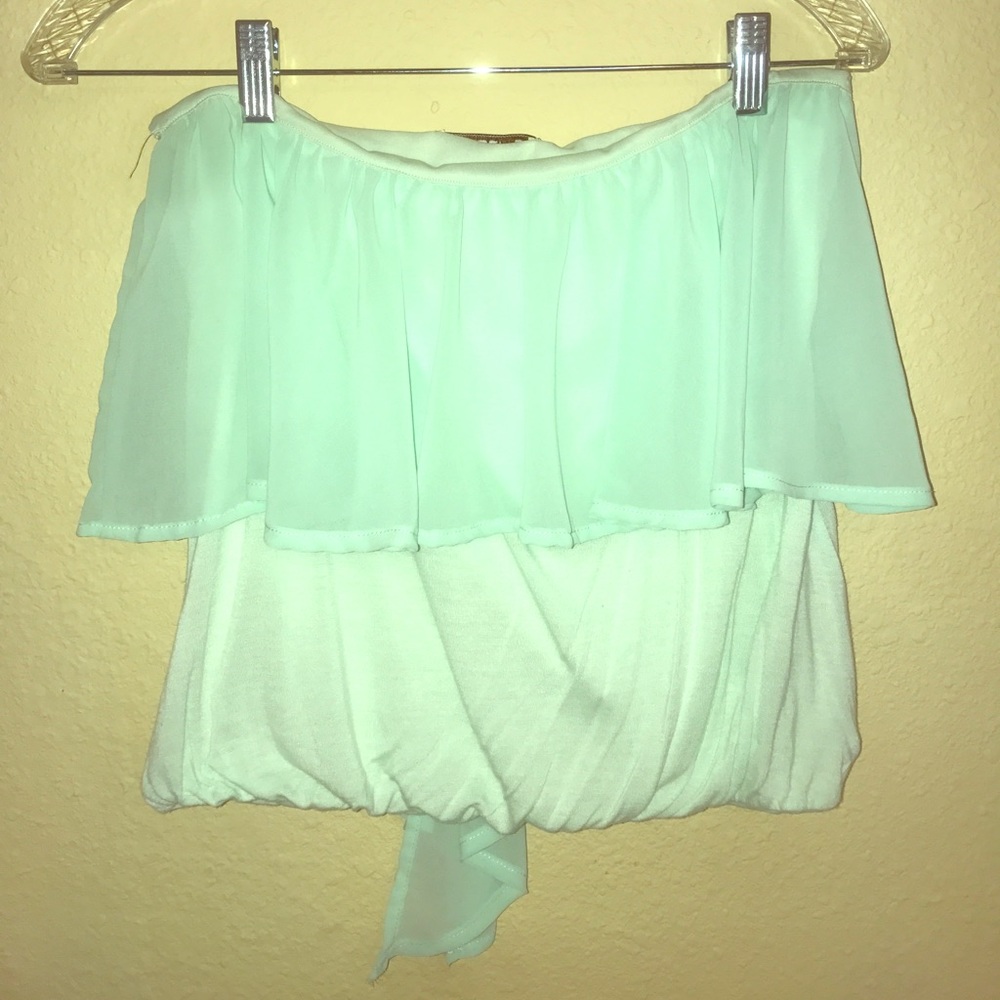 Dressy strapless top