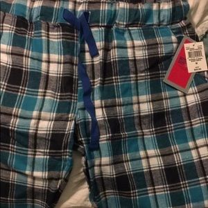 Blue Plaid Flannel Pajama Pants