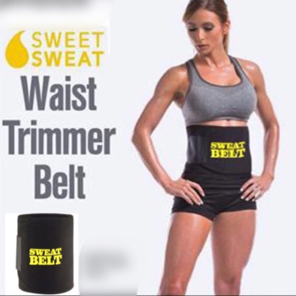 🌟 NEW 🌟 Black sweat belt waist slimmer trainer.