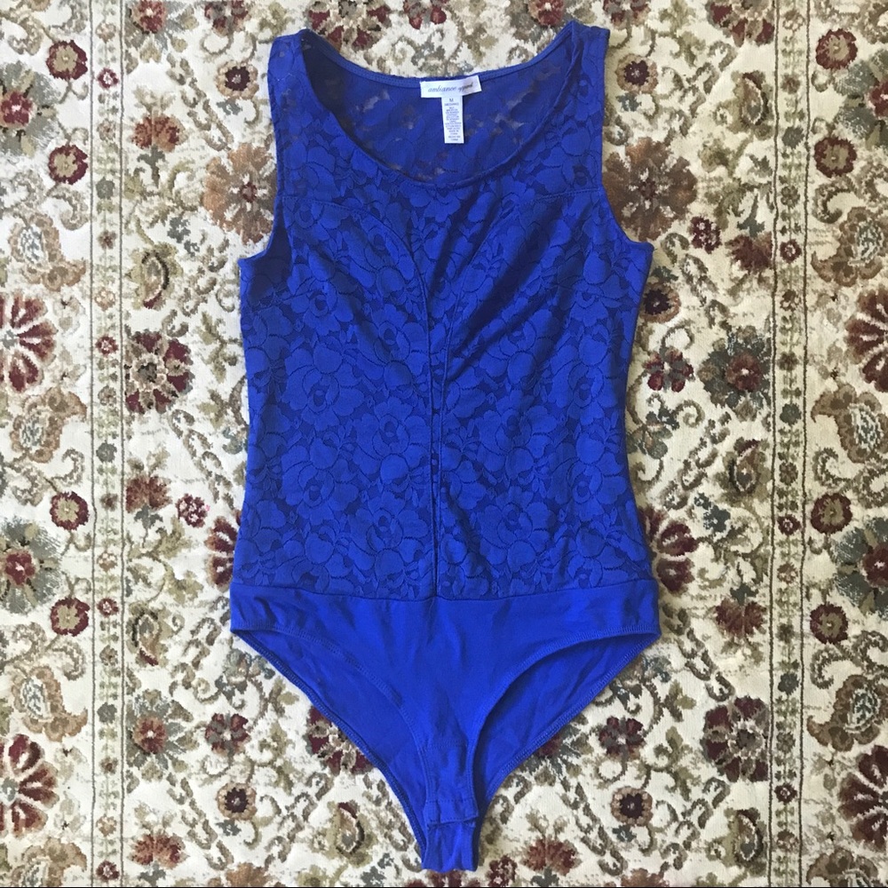 Blue Lace Bodysuit
