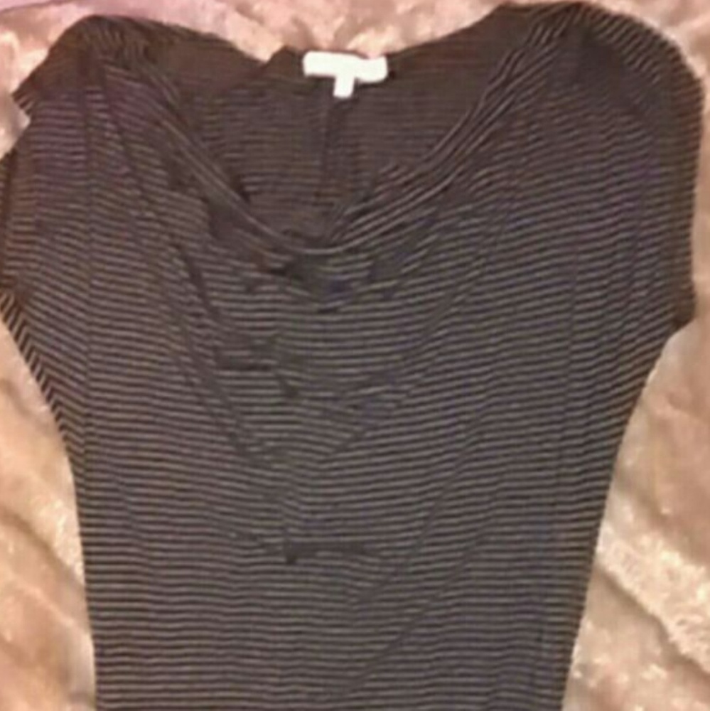 Sexy cinched Charlotte Russe top sz L