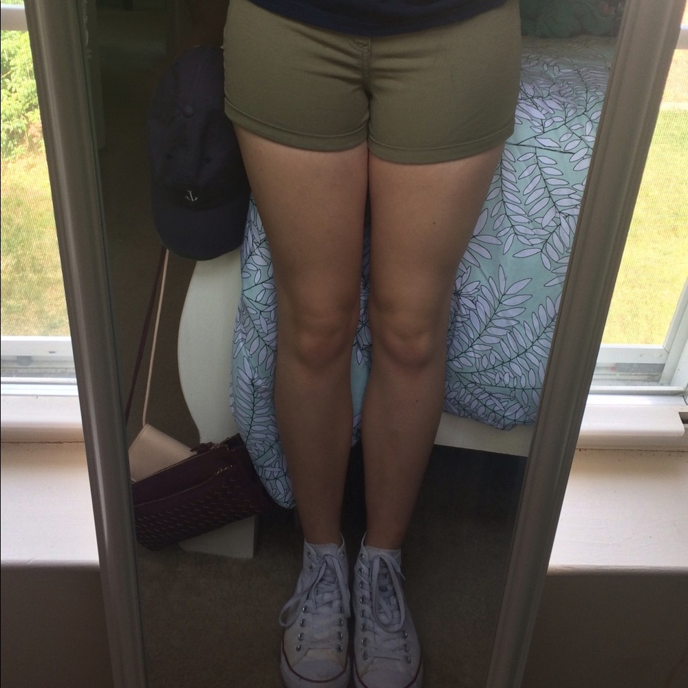 Olive green shorts- H&M